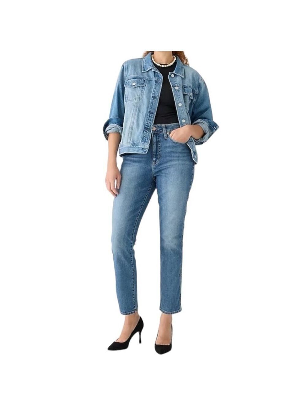 J.Crew 10” Vintage Straight Raw Hem Jeans Size 30